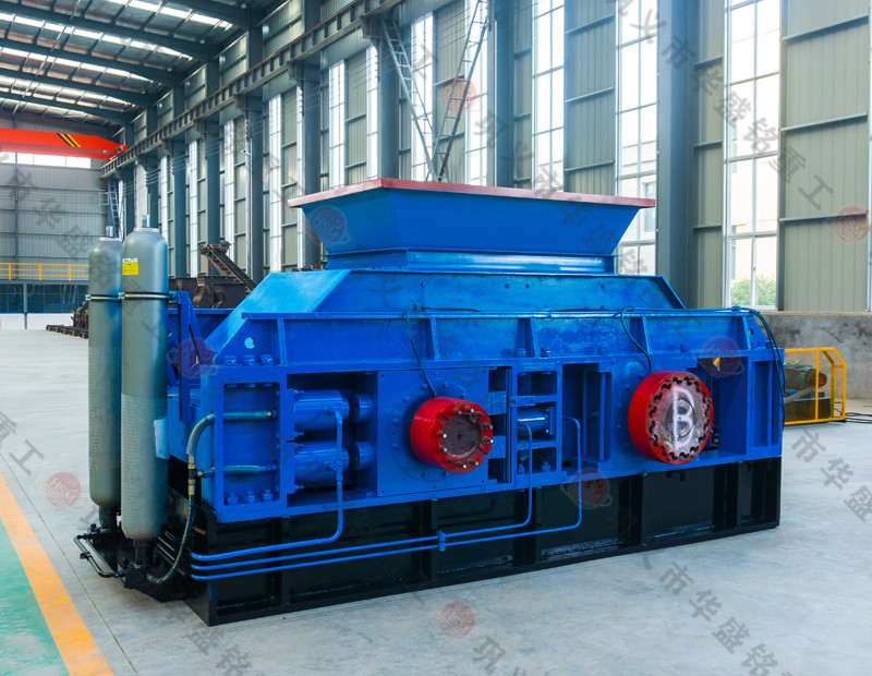 華盛銘重工對輥制砂機(jī)試機(jī)視頻，石子制砂